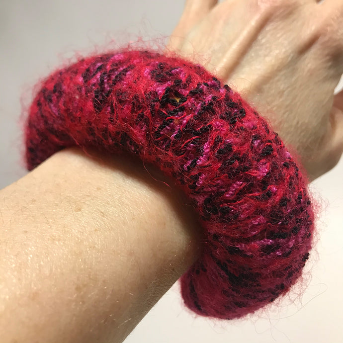 Wool Bangle Bracelets